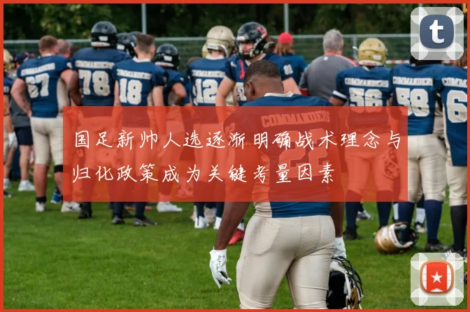 国足新帅人选逐渐明确战术理念与归化政策成为关键考量因素